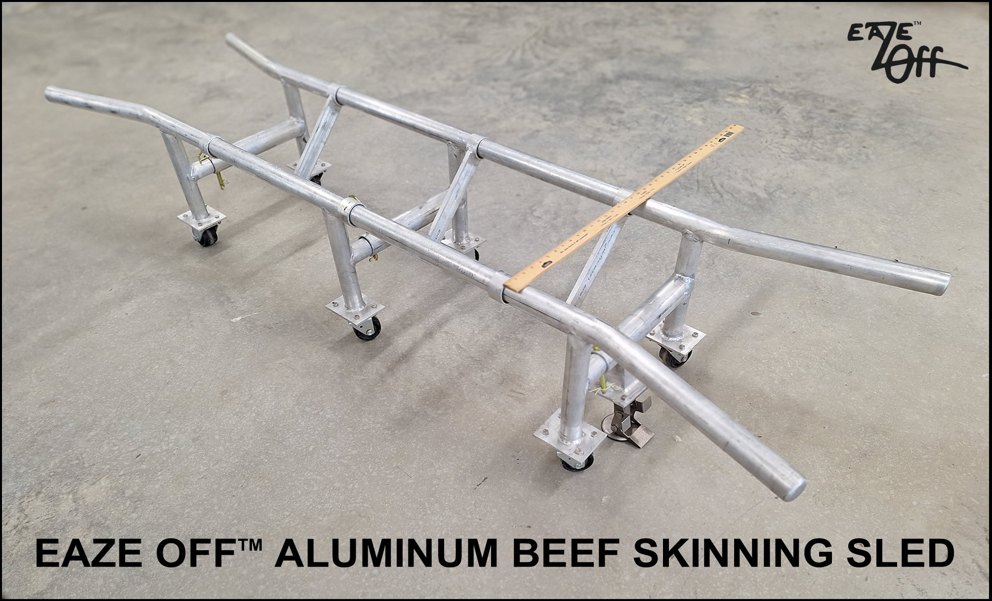 EAZE OFF Aluminum Beef Skinning Cradle